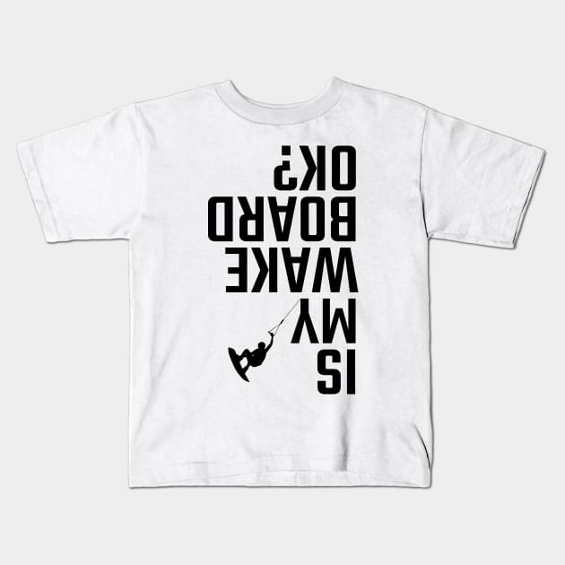 wakeboarding Kids T-Shirt by Mandala Project